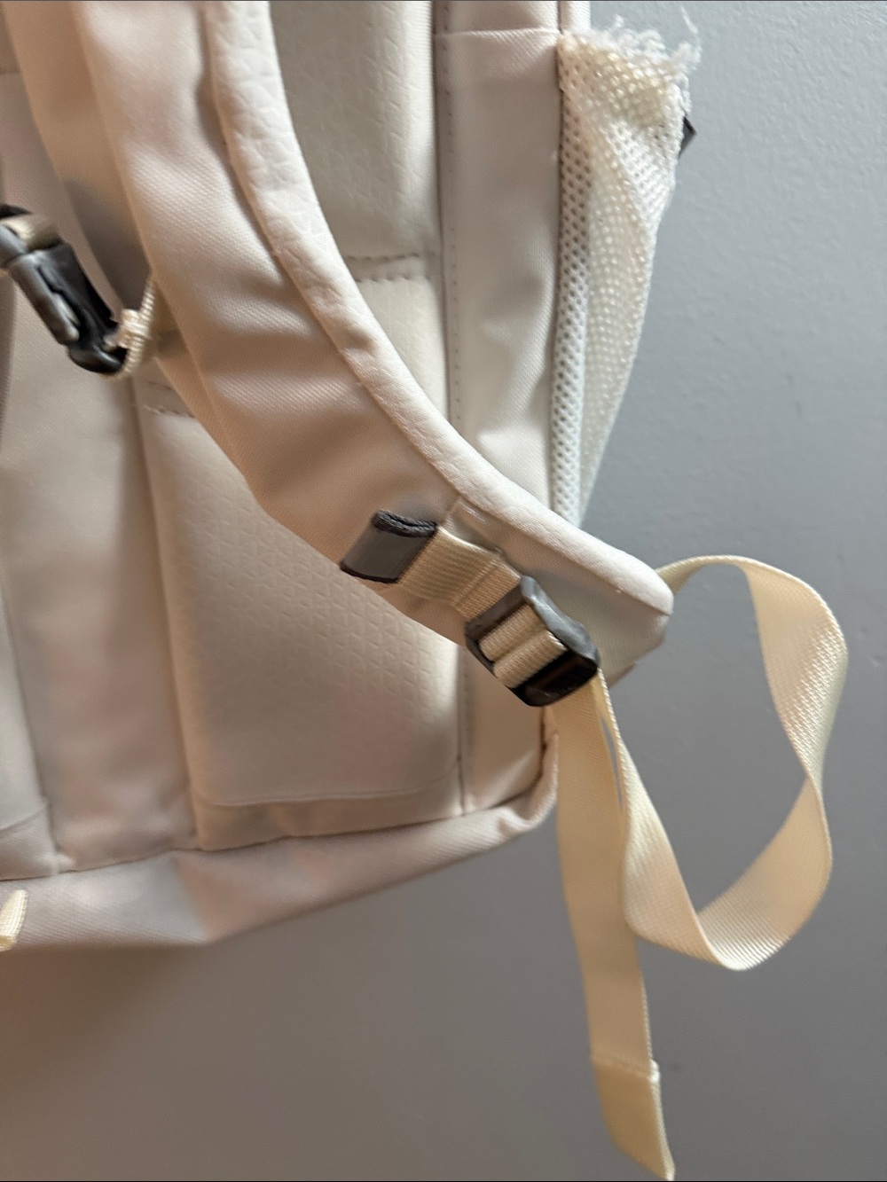 The North Face Jester Luxe Backpack in Cream with Rose Gold Accents - Picture 11 of 15